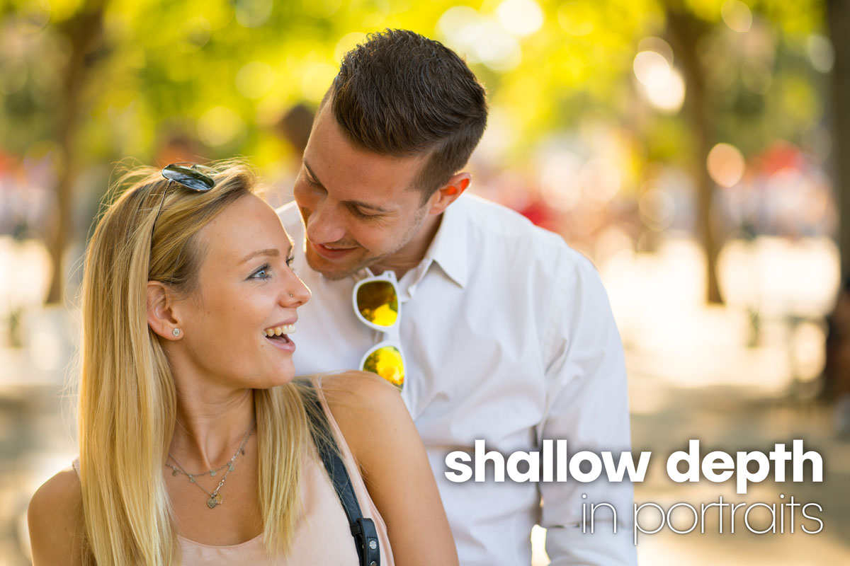 shallow depth large aperture in portrait photography